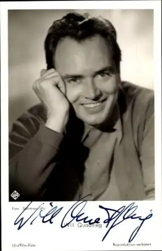 Ak Schauspieler Will Quadflieg, Portrait