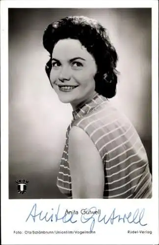 Ak Schauspielerin Anita Gutwell, Portrait, Die Sennerin von St. Kathrein, Autogramm