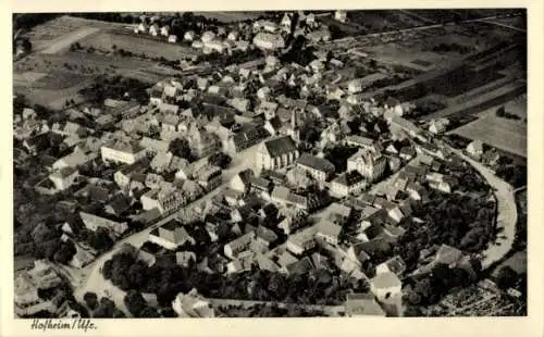 Ak Hofheim in Unterfranken, Fliegeraufnahme