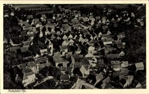 Ak Pretzfeld in Oberfranken, Fliegeraufnahme