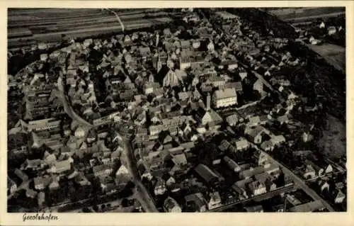 Ak Gerolzhofen in Unterfranken, Fliegeraufnahme
