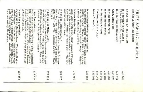 Ak Sänger Fritz Schulz Reichel, Autogramm, Polydor