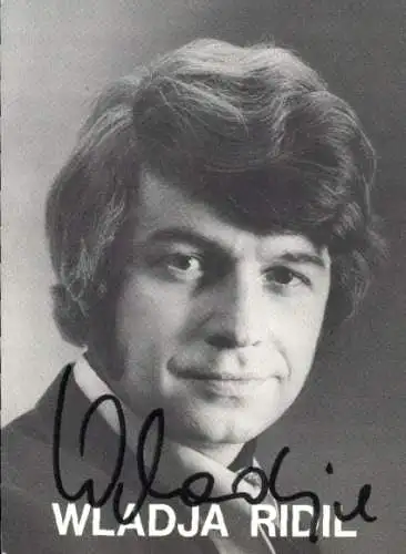 Ak Sänger Wladja Ridil, Portrait, Autogramm