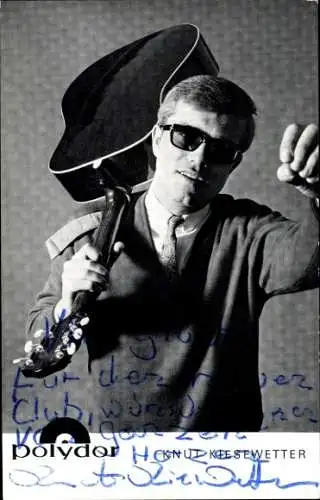 Ak Sänger Knut Kiesewetter mit Gitarre, Autogramm, Polydor