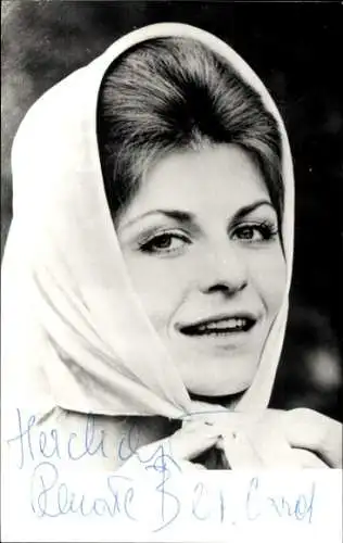 Foto Sängerin Renate, Portrait, Autogramm