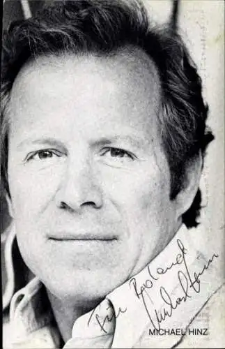 Ak Schauspieler Michael Hinz, Portrait, Autogramm