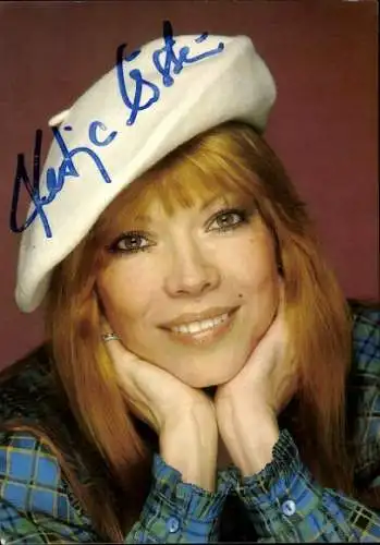 Ak Schauspielerin Katja Ebstein, Portrait, Autogramm