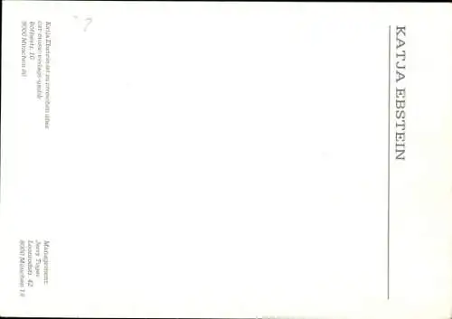Ak Schauspielerin Katja Ebstein, Portrait, Autogramm
