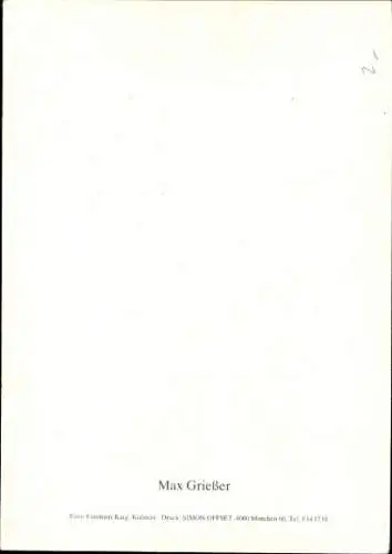 Foto Max Grießer, Autogramm