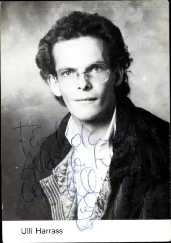 Foto Ak Schauspieler Ulli Harrass, Autogramm