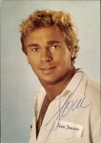 Foto Ak Sänger Sven Jenssen, Autogramm