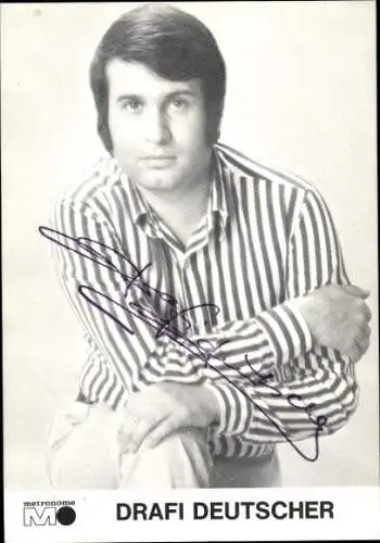 Foto Ak Sänger Drafi Deutscher, Autogramm