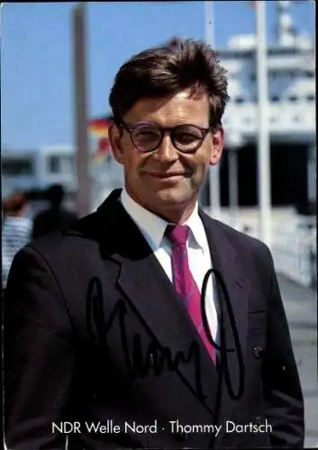 Ak Moderator Thommy Dartsch, Portrait, Autogramm