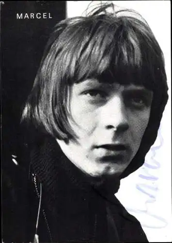 Foto Ak Sänger Marcel, Autogramm