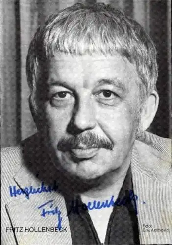 Foto Ak Schauspieler Fritz Hollenbeck, Autogramm