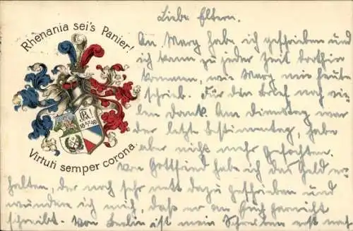 Studentika Ak Heidelberg, Corps Rhenania, Wappen, KSCV