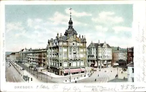 Ak Dresden Altstadt, Pirnaischer Platz