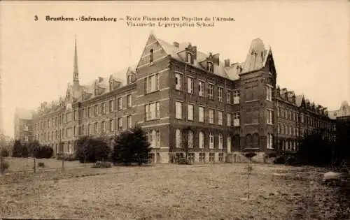 CPA Brustem Saffraanberg Saint-Trond Flandre Limbourg, Ecole Flamande des Pupilles de l'Armée