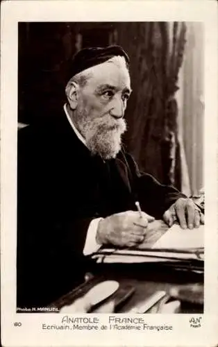 Ak Schriftsteller Anatole France, Portrait