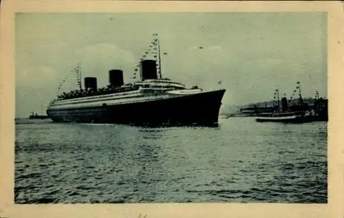 Ak Compagnie Générale Transatlantique, Schiff Normandie