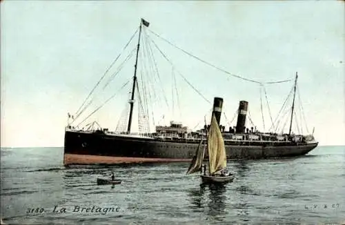 CPA Paquebot La Bretagne, Compagnie Générale Transatlantique
