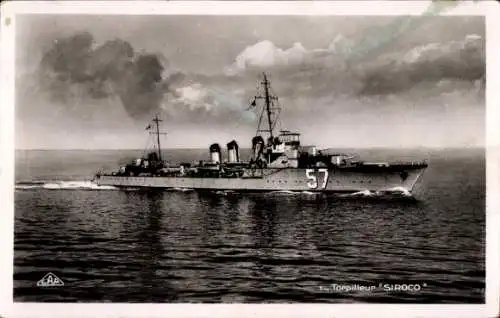 CPA Marine Militaire Française, Torpilleur Siroco
