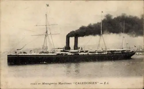 Ak Messageries Maritimes, Dampfer Caledonien