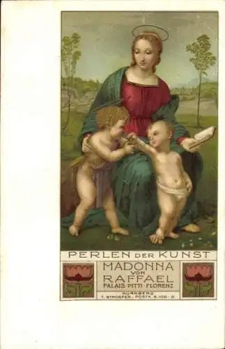 Künstler Ak Raffael, Madonna, Perlen der Kunst