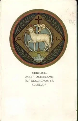 Ak Glückwunsch Ostern, Lamm