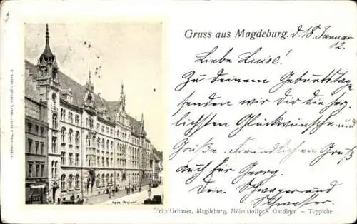 Ak Magdeburg an der Elbe, Postamt