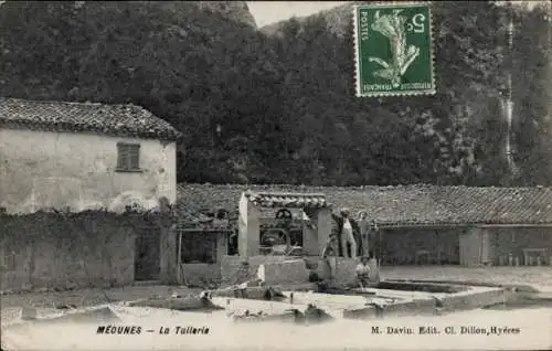 Ak Méounes lès Montrieux Var, Tullerie