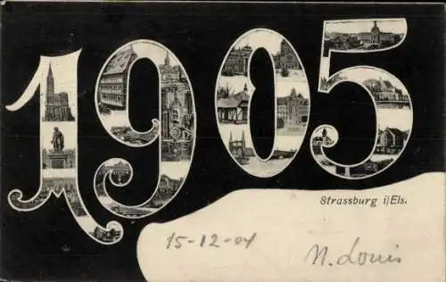 Ak Straßburg Elsass Bas Rhin, Straßburg im Elsass, 1905