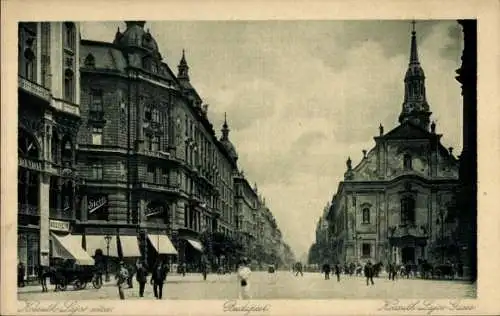 Ak Budapest Ungarn, Kossuth-Lajos-Gasse