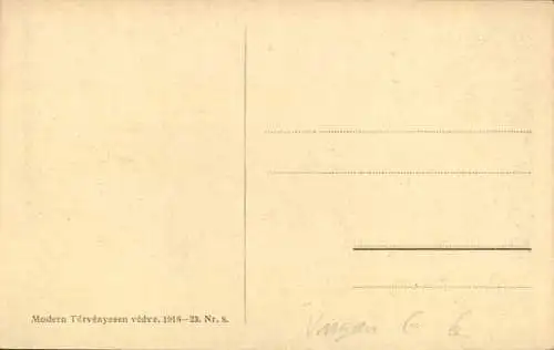 Ak Budapest Ungarn, Kossuth-Lajos-Gasse