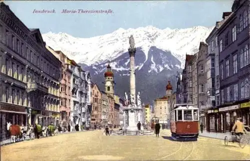 Ak Innsbruck Tirol, Maria-Theresienstraße