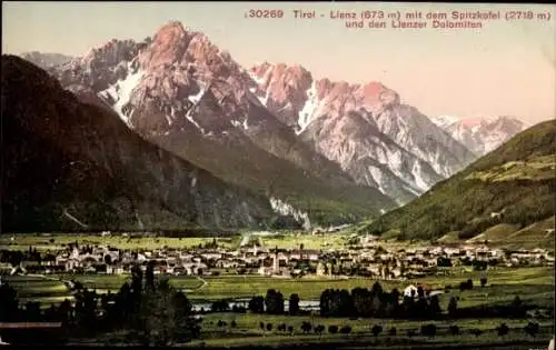 Ak Lienz in Tirol, Panorama, Spitzkofel, Lienzer Dolomiten