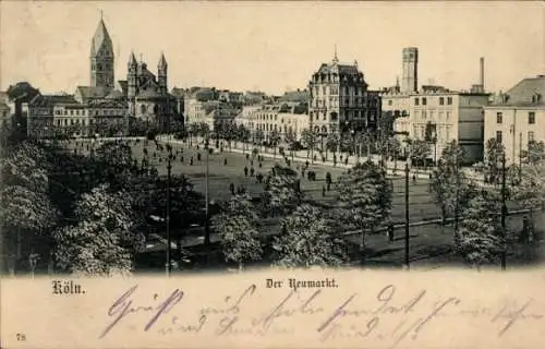 Ak Köln am Rhein, Neumarkt