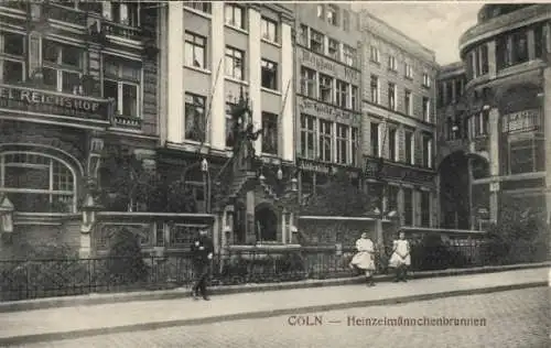 Ak Köln am Rhein, Heinzelmännchenbrunnen, Gebäude, Stadtansicht