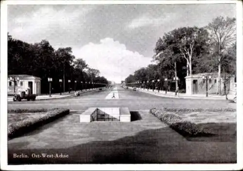 Ak Berlin Tiergarten, Ost West Achse