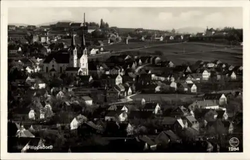 Ak Filipov Filippsdorf Philippsdorf Jiříkov Georgswalde Region Aussig, Gesamtansicht