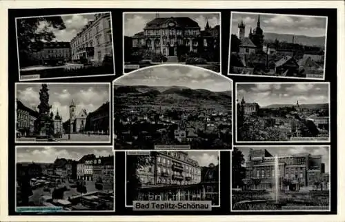 Ak Teplice Šanov Teplitz Schönau Region Aussig, Gesamtansicht, Teilansichten