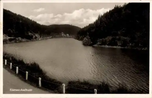 Ak Asel Vöhl am Edersee Hessen, Aselbucht