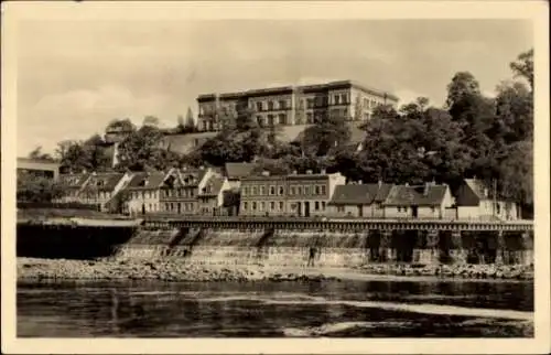 Ak Bernburg an der Saale, Fischergasse, Karl-Marx-Oberschule