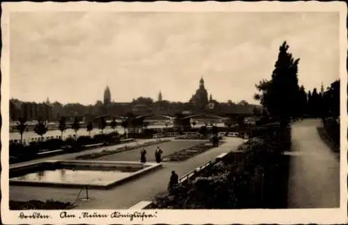 Ak Dresden Neustadt, Am Neuen Königsufer