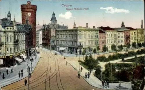 Ak Cottbus in der Niederlausitz, Kaiser Wilhelm Platz