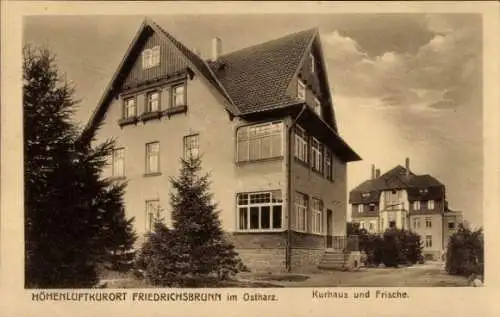 Ak Friedrichsbrunn Thale im Harz,  Kurhaus, Frische