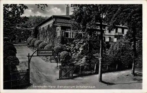 Ak Gernrode Quedlinburg im Harz, Sanatorium Dr. Kaltenbach