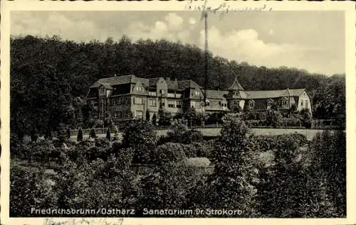 Ak Friedrichsbrunn im Ostharz, Blick zum Sanatorium