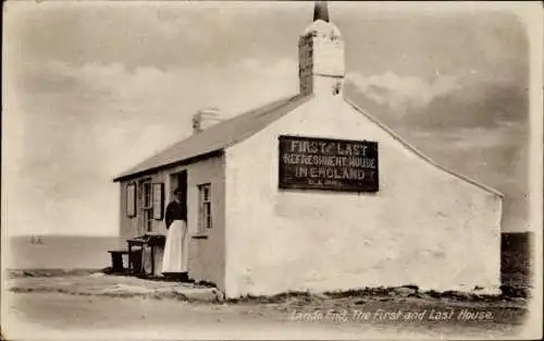 PC Penzance Cornwall England, Land's End, First and Last House