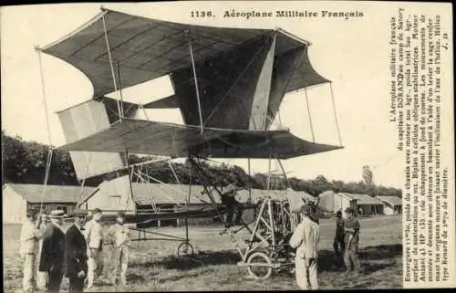 CPA Aeroplane Militaire Francais